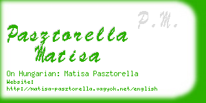 pasztorella matisa business card